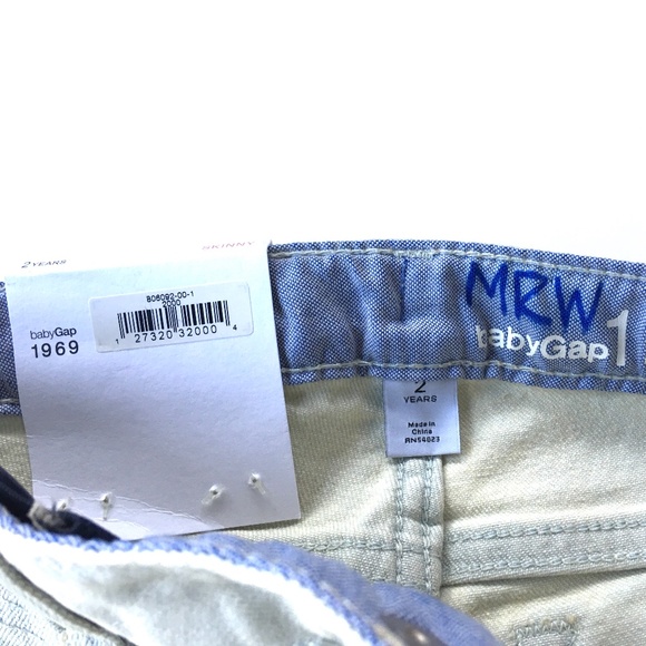 BABYGAP STRETCH SKINNY JEANS TODDLER GIRLS SIZE 2 - Picture 9 of 11